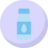 Water Bottles Flat Bubble Icon vector