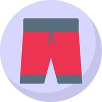 Football Shorts Flat Bubble Icon vector