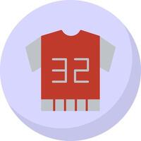 Football Jersey Flat Bubble Icon vector