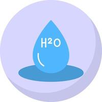 H2o Flat Bubble Icon vector