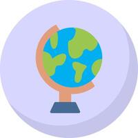 geografía plano burbuja icono vector