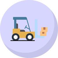 ForkLifter Flat Bubble Icon vector