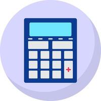 Calculator Flat Bubble Icon vector
