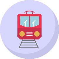 Train Flat Bubble Icon vector