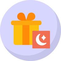 Gifts Flat Bubble Icon vector