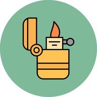 Lighter Flat Bubble Icon vector