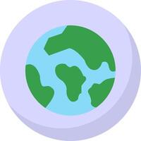 Earth Flat Bubble Icon vector