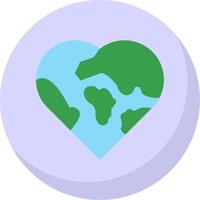 Love Flat Bubble Icon vector