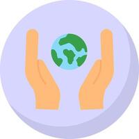 Ecology Flat Bubble Icon vector