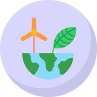 Ecology Flat Bubble Icon vector