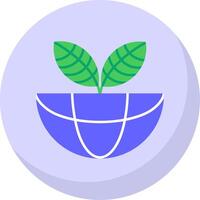 Ecosystem Flat Bubble Icon vector