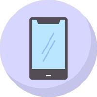 Mobile Phone Flat Bubble Icon vector