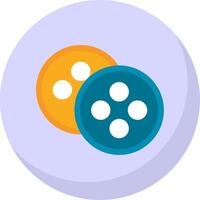 Botton Flat Bubble Icon vector