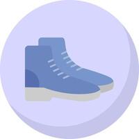 Boots Flat Bubble Icon vector