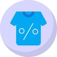 Tshirt Flat Bubble Icon vector