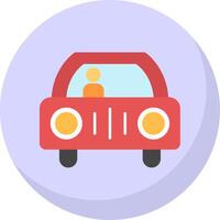 Car Flat Bubble Icon vector