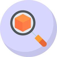 3d Flat Bubble Icon vector