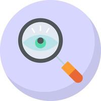 Observation Flat Bubble Icon vector