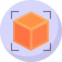 3d Flat Bubble Icon vector