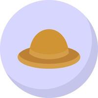 Hat Flat Bubble Icon vector