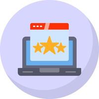 Rating Flat Bubble Icon vector