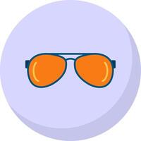 Dom lentes plano burbuja icono vector