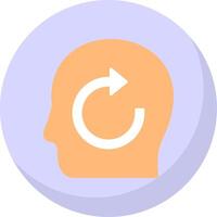 Refresh Flat Bubble Icon vector