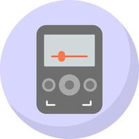 Audio Player Flat Bubble Icon vector