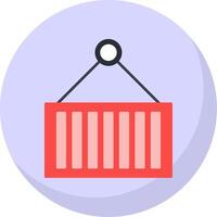 Container Flat Bubble Icon vector