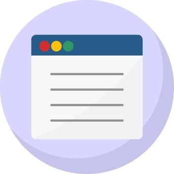 Website Flat Bubble Icon vector