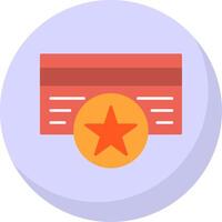 Member Card Flat Bubble Icon vector