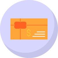 Gift Card Flat Bubble Icon vector