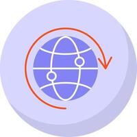 Internet Flat Bubble Icon vector
