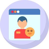 Patient Flat Bubble Icon vector