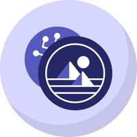 Decentraland Flat Bubble Icon vector