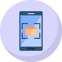 Augmented Reality Flat Bubble Icon vector