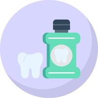 Mouthwash Flat Bubble Icon vector