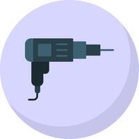 Driller Flat Bubble Icon vector