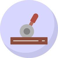 Control Lever Flat Bubble Icon vector