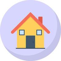 casa plano burbuja icono vector