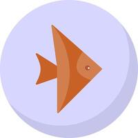 Fish Flat Bubble Icon vector