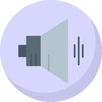 Speaker Flat Bubble Icon vector