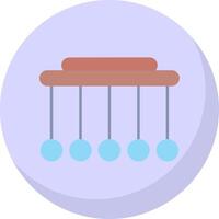 Pendulum Flat Bubble Icon vector