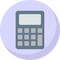 calculadora plano burbuja icono vector