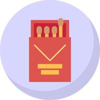 Match Box Flat Bubble Icon vector