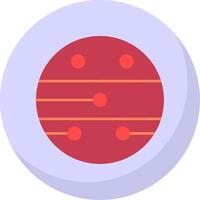 Mars Flat Bubble Icon vector