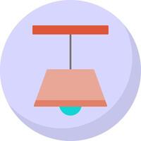 Ceiling Lamp Flat Bubble Icon vector