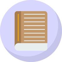 Contact Book Flat Bubble Icon vector