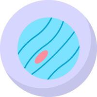 Planet Flat Bubble Icon vector