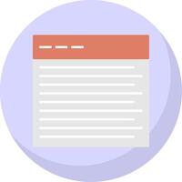 Web Flat Bubble Icon vector